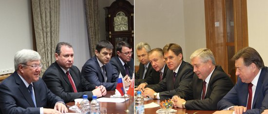 Николай Рогожкин провел встречу с представителями делегации Республики во главе с Владимиром Семашко