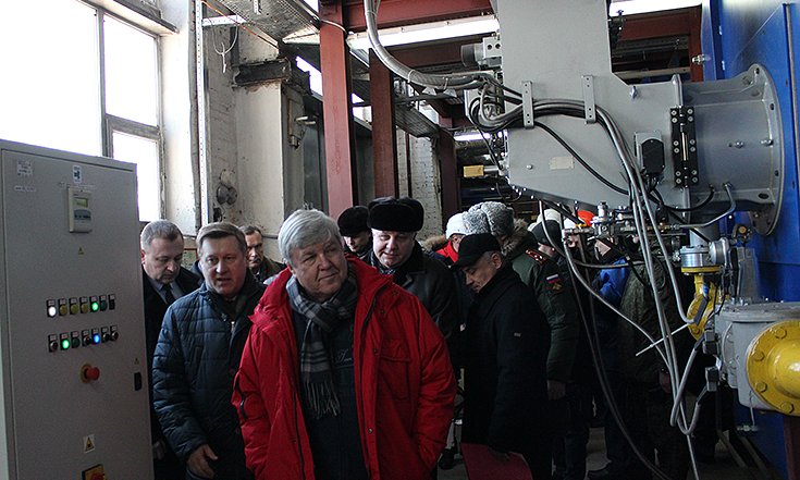 Николай Рогожкин посетил газовую котельную в микрорайоне Гвардейский