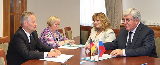 В ходе беседы с консулом ФРГ в Новосибирске Виктором Рихтером