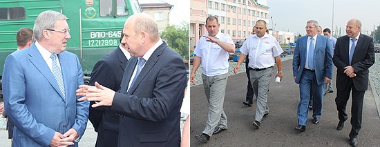 В ходе посещения станции с Анатолием Регером