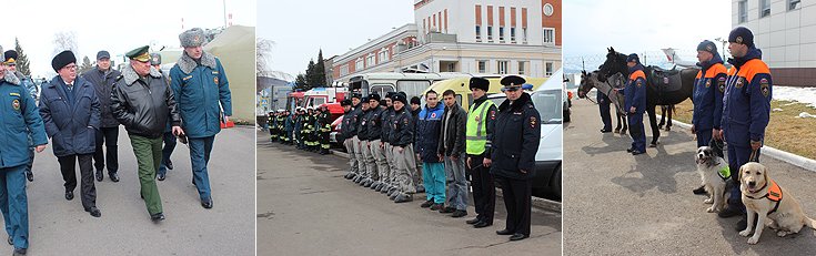 Готовность к чрезвычайной ситуации демонстрировали сотрудники МЧС (в том числе конно-кинологическая служба), МВД по Республике Алтай, Центра медицины катастроф, работники «Горно-Алтайских электрических сетей» и других ведомств