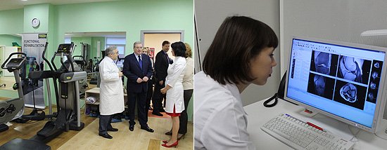 В ходе осмотра кабинетов медицинского технопарка