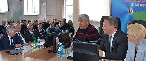 Участники рабочего совещания по предупреждению и ликвидации последствий ливневого паводка в Алтайском крае