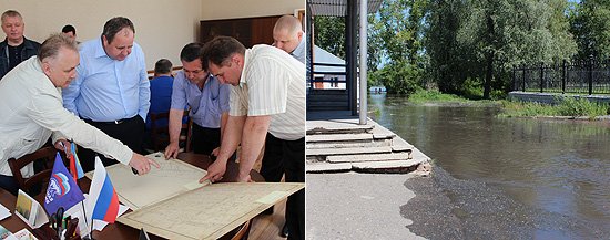 Органам власти города рекомендовано провести уточнение границ возможного подтопления при достижении критического уровня воды в реке Оби