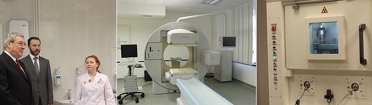 Виктор Толоконский осмотрел центр позитронно-эмиссионной томографии и отделение радионуклидной терапии «Сибирского клинического центра Федерального медико-биологического агентства»