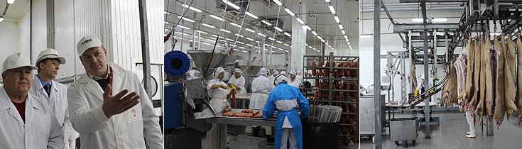 Николай Рогожкин ознакомился с процессом производства мясных продуктов торговой марки «СПК»