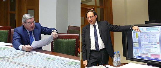 Марко Феррарио представил Виктору Толоконскомй проект «Город будущего»