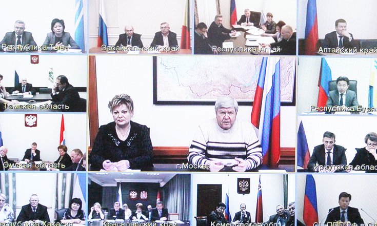 Участники видеоконференции