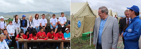 В международном студенческом лагере «Долина царей» в Республике Тыва