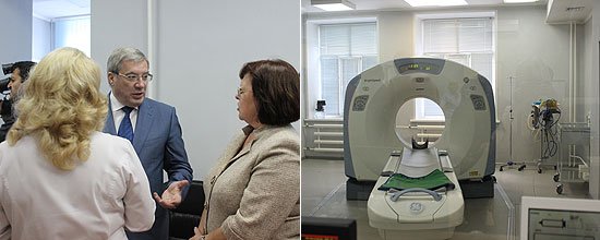 Виктор Толоконский осмотрел в Новокузнецке кабинеты сосудистого центра Городской клинической больницы № 1