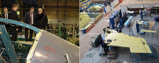 В ходе посещения НАЗ им. В.П.Чкалова (фото пресс-центра предприятия)