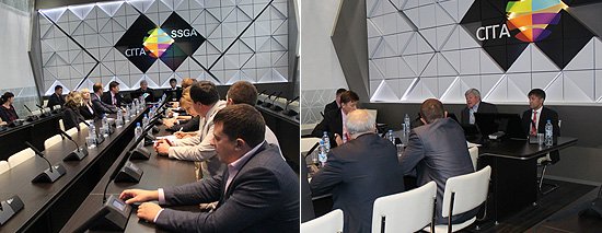 Во время встречи с преподавателями и научными сотрудниками