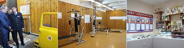 В здании также расположены тир, спортивные залы и музей ведомства