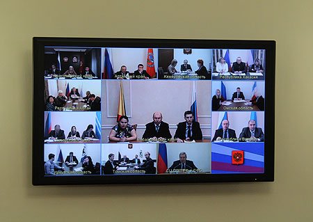 Участники видеоконференции