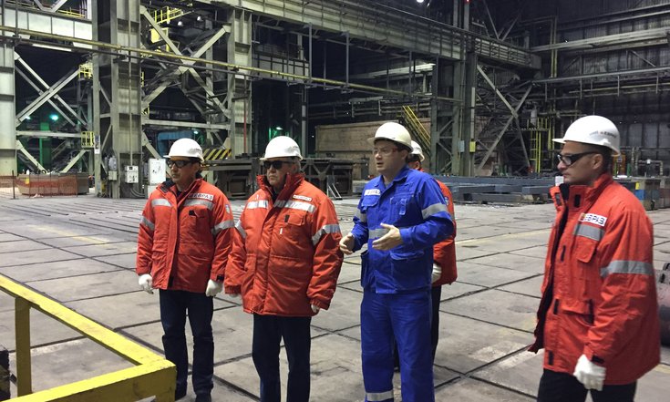 Посещение Западно-Сибирского металлургического комбината в г. Новокузнецке