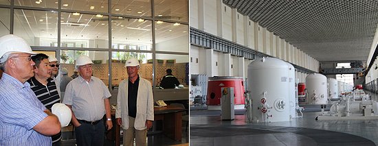 На Красноярской ГЭС 12 гидроагрегатов установленной мощностью 6 миллионов кВт