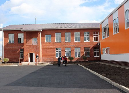 Новое здание школы было отстроено в рекордно короткие сроки