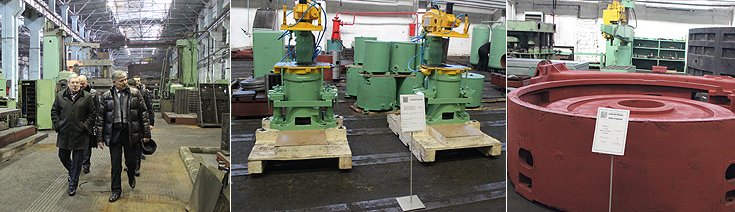 В ходе осмотра цехов  ОАО «Сиблитмаш»