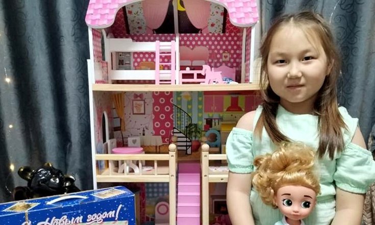 Долгожданный подарок получила маленькая Хая из Республики Тыва