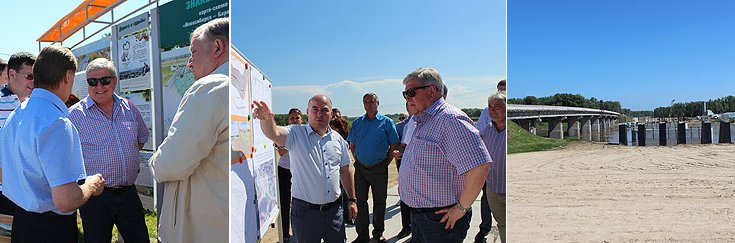 На месте реконструкции мостового перехода через р.Чумыш