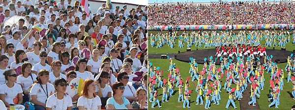 Участники фестиваля – более трех с половиной тысяч молодых людей из разных стран