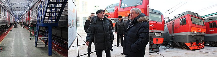 В моторвагонном депо