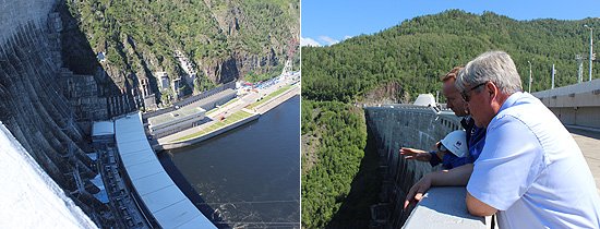 В рамках рабочей поездки в регион полномочный представитель посетил Саяно-Шушенскую ГЭС