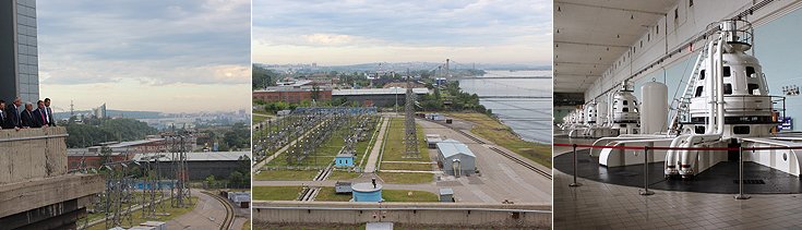 Полномочный представитель ознакомился с работой Иркутской гидроэлектростанции филиала ОАО «Иркутскэнерго»