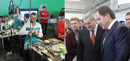 Виктор Толоконский в МВДЦ «Сибирь» ознакомился с достижениями системы профессионального образования Красноярского края