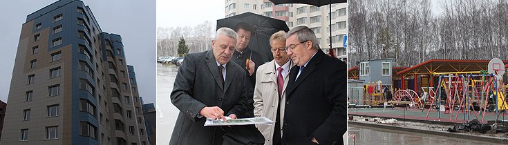 Виктор Толоконский осмотрел строительные площадки IV микрорайона и детского сада в III микрорайоне рабочего поселка