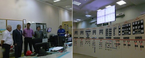 Главный щит управления ГЭС