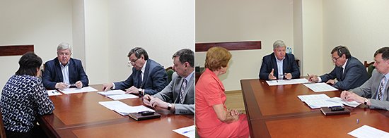 Во время приема