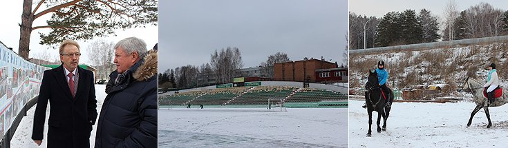 Стадион и парковая зона Кольцово