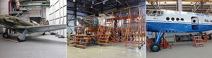 МиГ-3 в СибНИА, ремонтные и сборочные помещения института