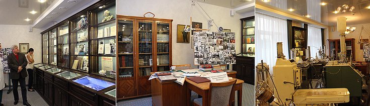 В ходе посещения Новосибирского научно-исследовательского института патологии кровообращения имени академика Е.Н. Мешалкина (музей центра)