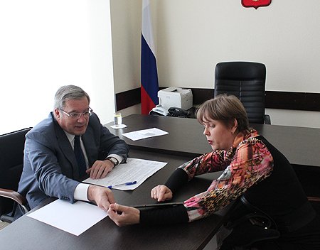 В ходе личного приема