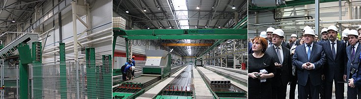 Выпуск продукции на заводе осуществляется на технологических линиях европейских поставщиков