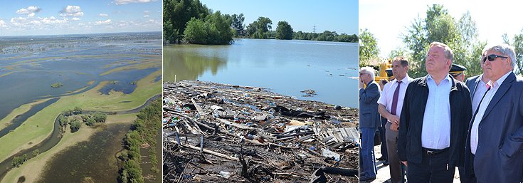 Полномочный представитель осмотрел районы г. Барнаула, наиболее пострадавшие от наводнения