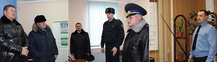 Во время осмотра пункта пропуска Карасук