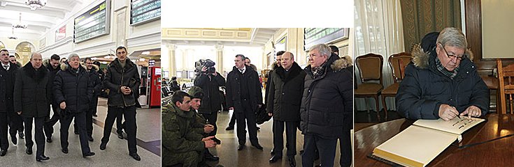 В ходе осмотра залов станции «Новосибирск-Главный»